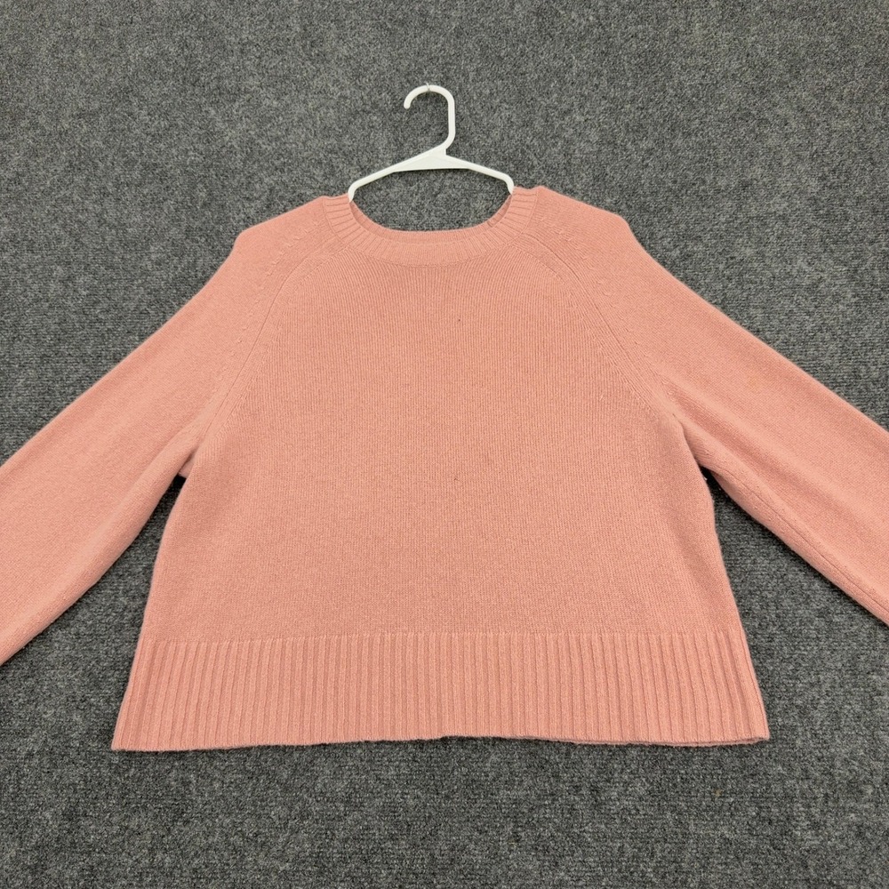 Everlane Sweater Womens M Pink Cashmere Recycled Boxy Crewneck Minimalist Casual